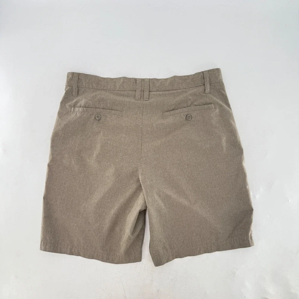 Croft‎ & Barrow Men's 34 Beige Hybrid Golf Shorts Comfort Waist Stretch Casual